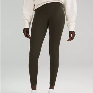 Lululemon align pants 25” in dark olive
